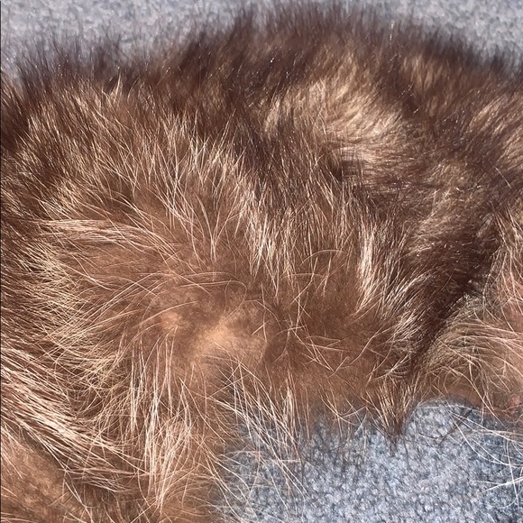 Vintage real Raccoon fur collar scarf - Picture 3 of 8